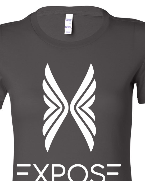 Gray Women’s Tee | White Wings | Ethical Everyday Wear