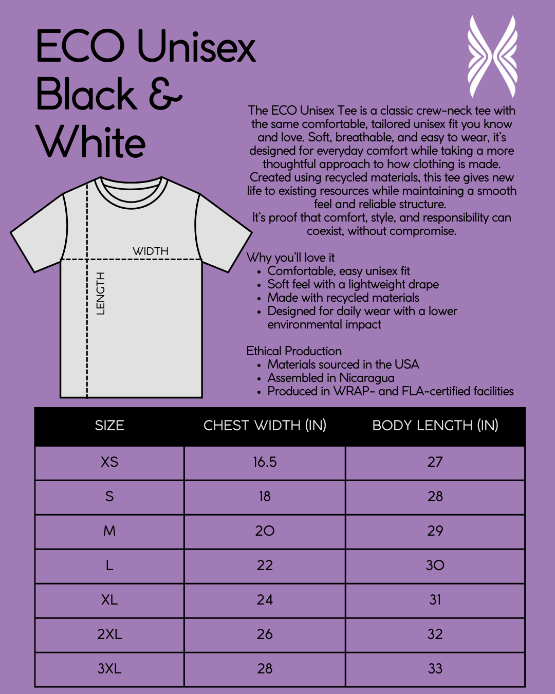 Black Recycled ECO Unisex Tee | Ethical Fashion | Expose the Gap Founder Drop